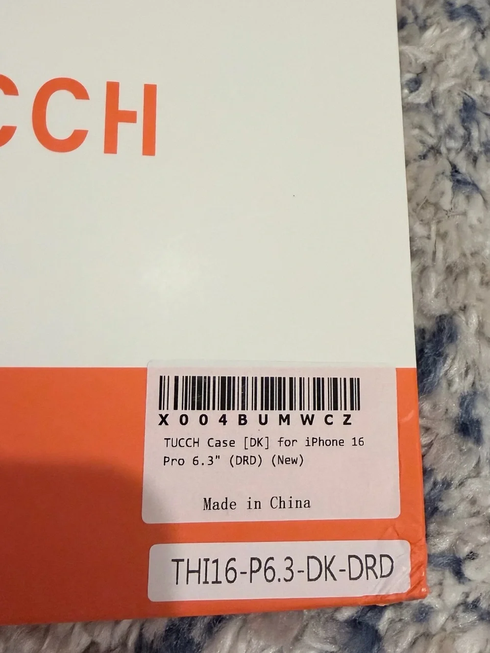 TUCCH IPhone 16 Pro 6.3” Dark Red case NWT.